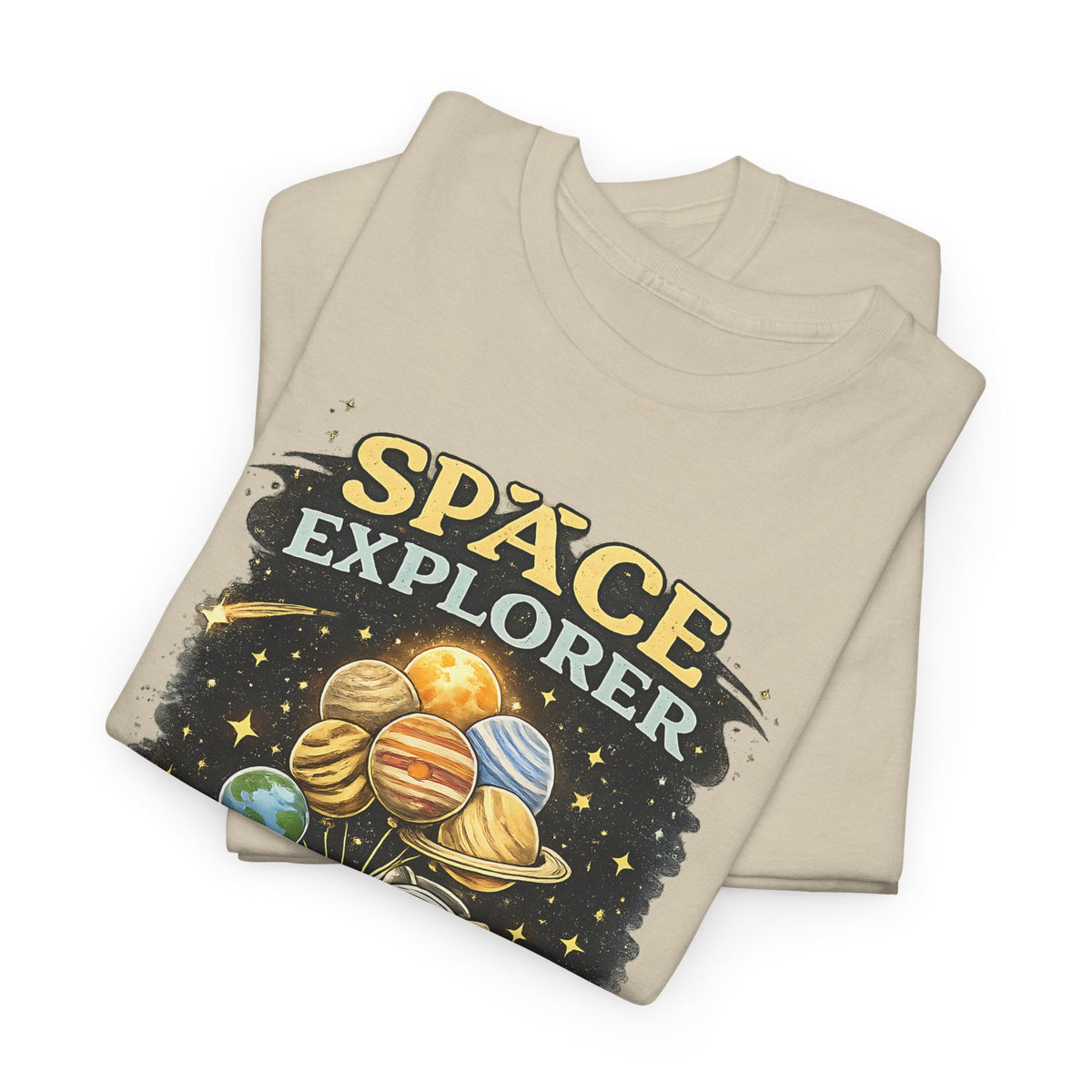 Space Explorer T-Shirt – Astronaut, Galaxie & Planeten Grafik-T-Shirt
