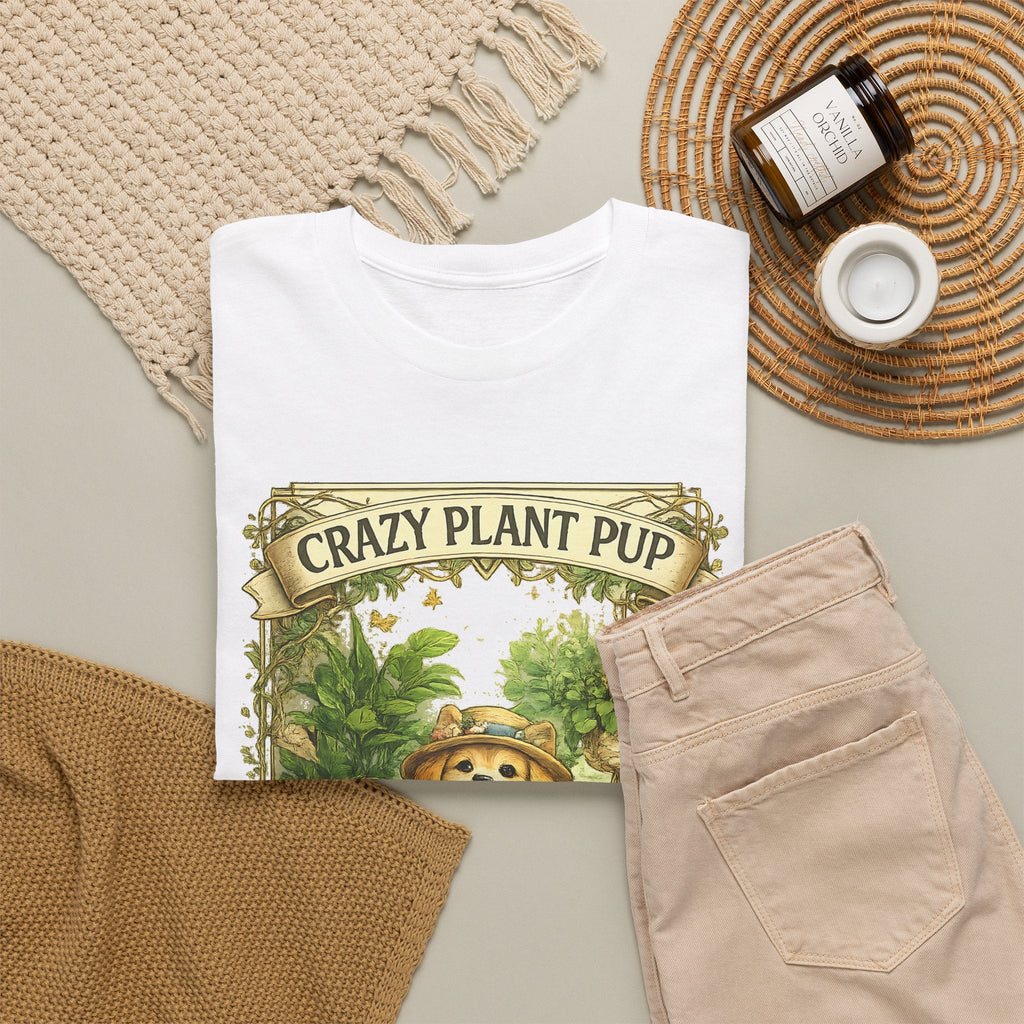 Crazy Plant Pup T-Shirt – Lustiger Hund & Pflanzenfan Grafik-T-Shirt