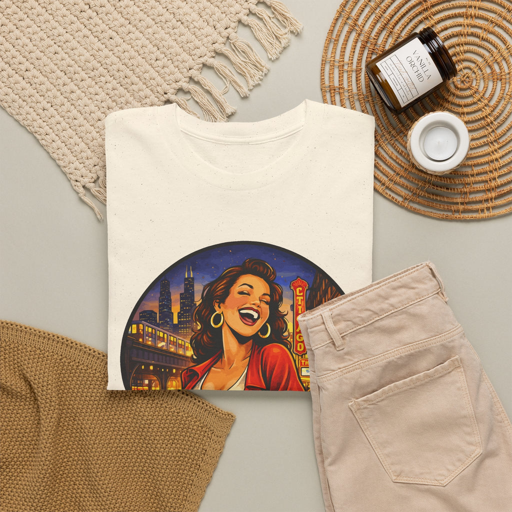 Chicago Skyline T-Shirt – Vintage Retro-Stadt Grafik-T-Shirt