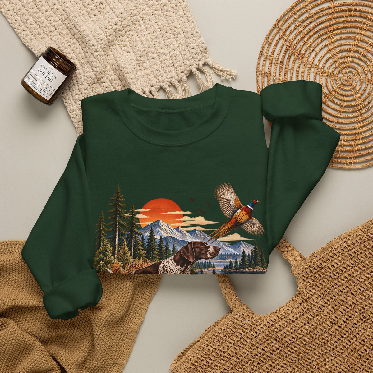 Jagdhund & Fasan Sweatshirt – Sweatshirt von Kalabula