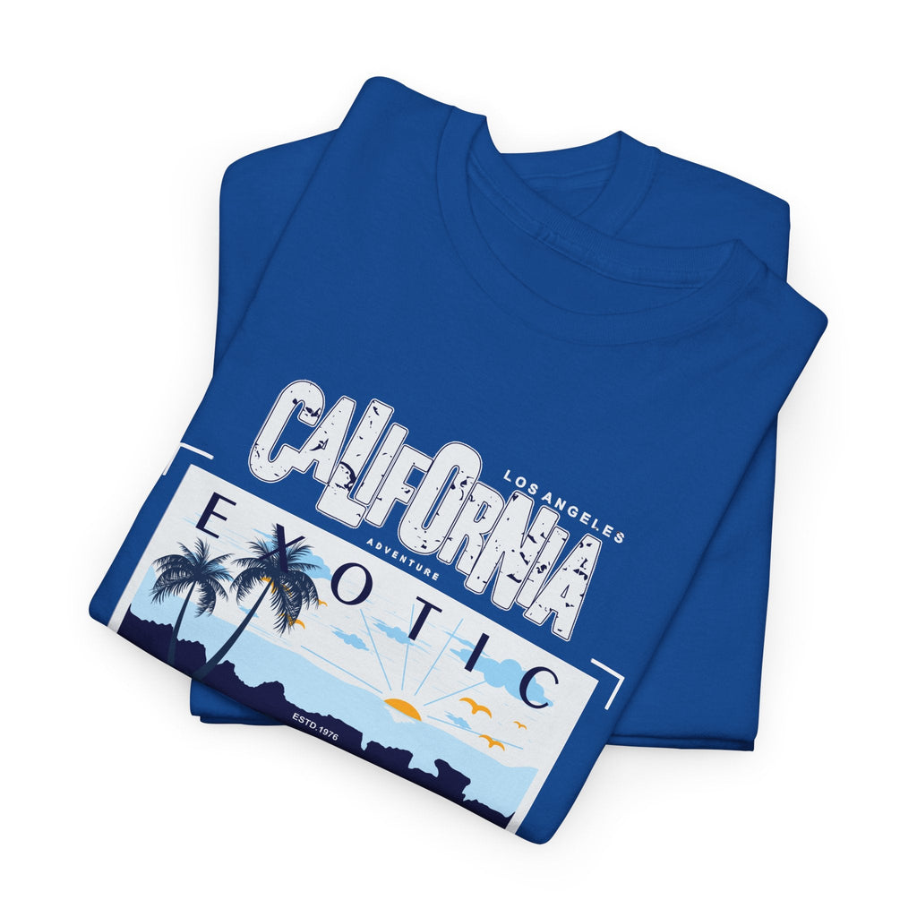 Kalifornien Strand T-Shirt – Sonnenuntergang & Küste Grafik-T-Shirt