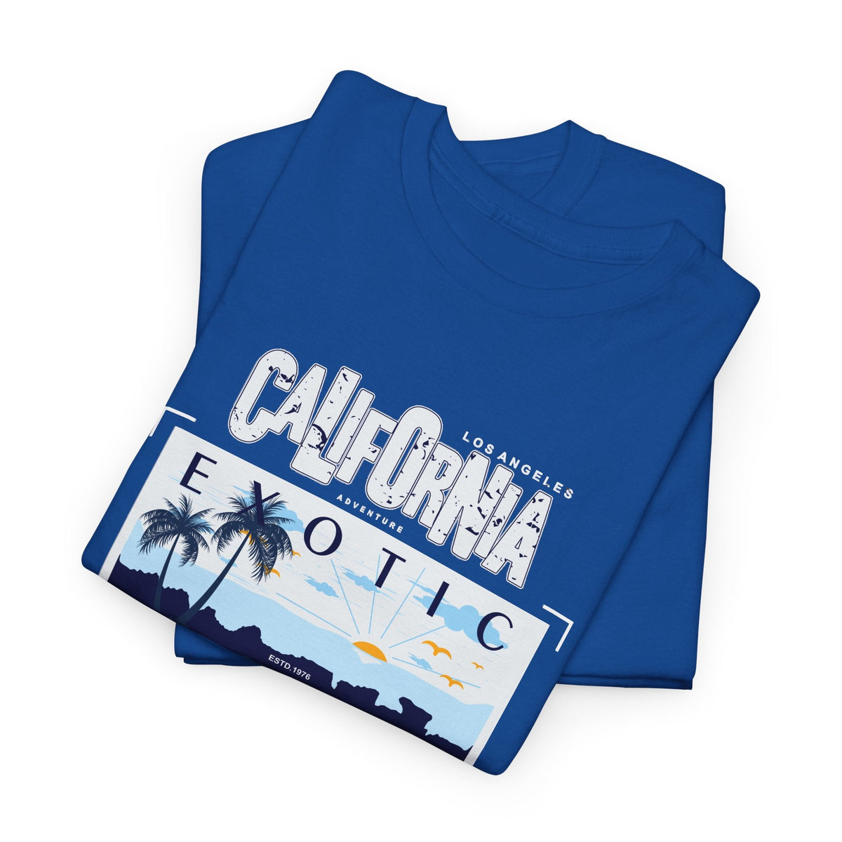 Kalifornien Strand T-Shirt – Sonnenuntergang & Küste Grafik-T-Shirt