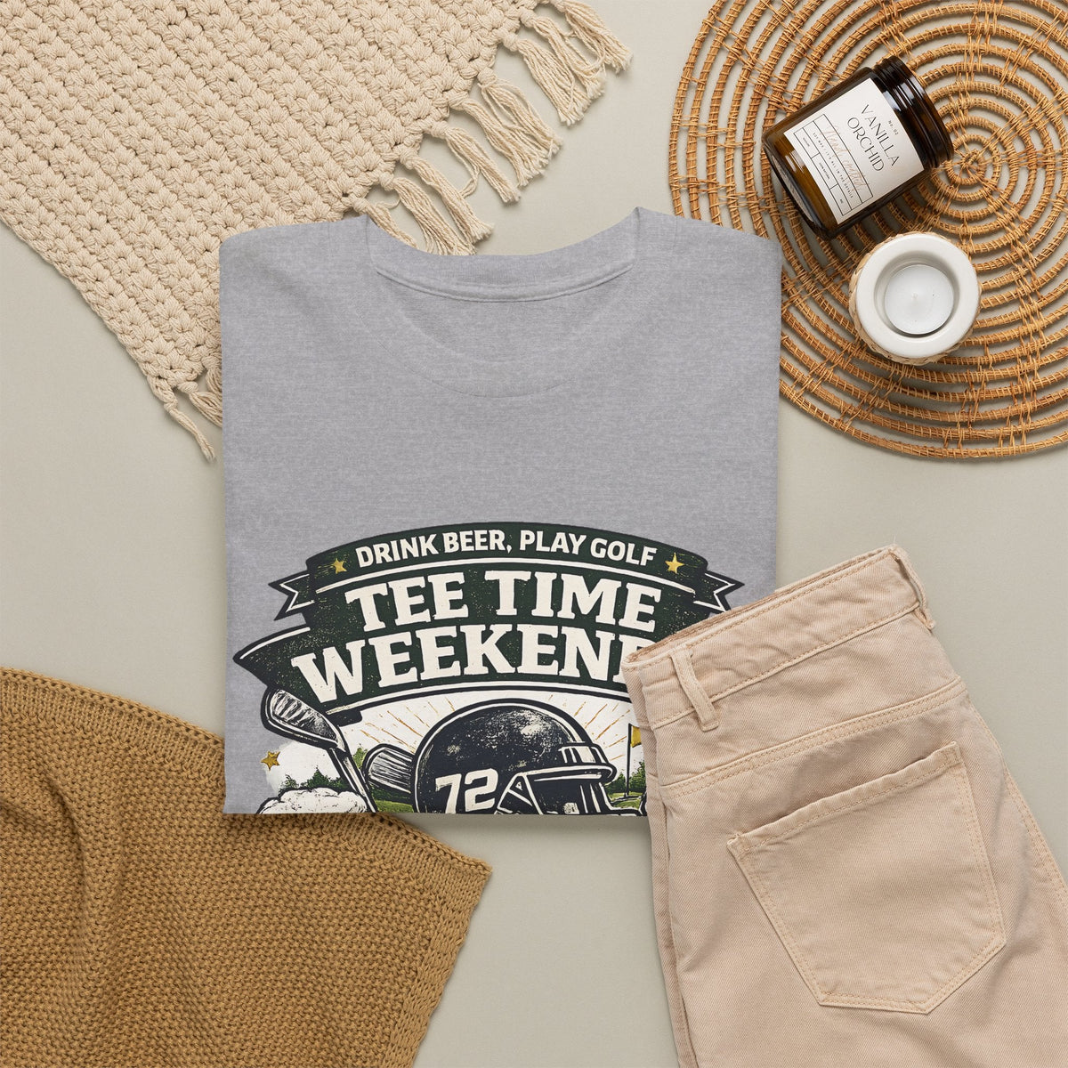 Golf & Beer T-Shirt – Lustiges Golf & T-Shirt Time Grafik-T-Shirt