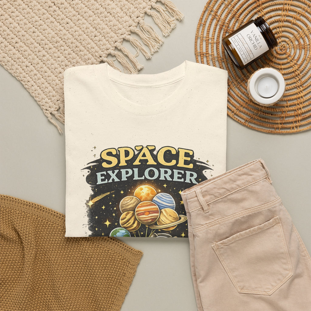 Space Explorer T-Shirt – Astronaut, Galaxie & Planeten Grafik-T-Shirt