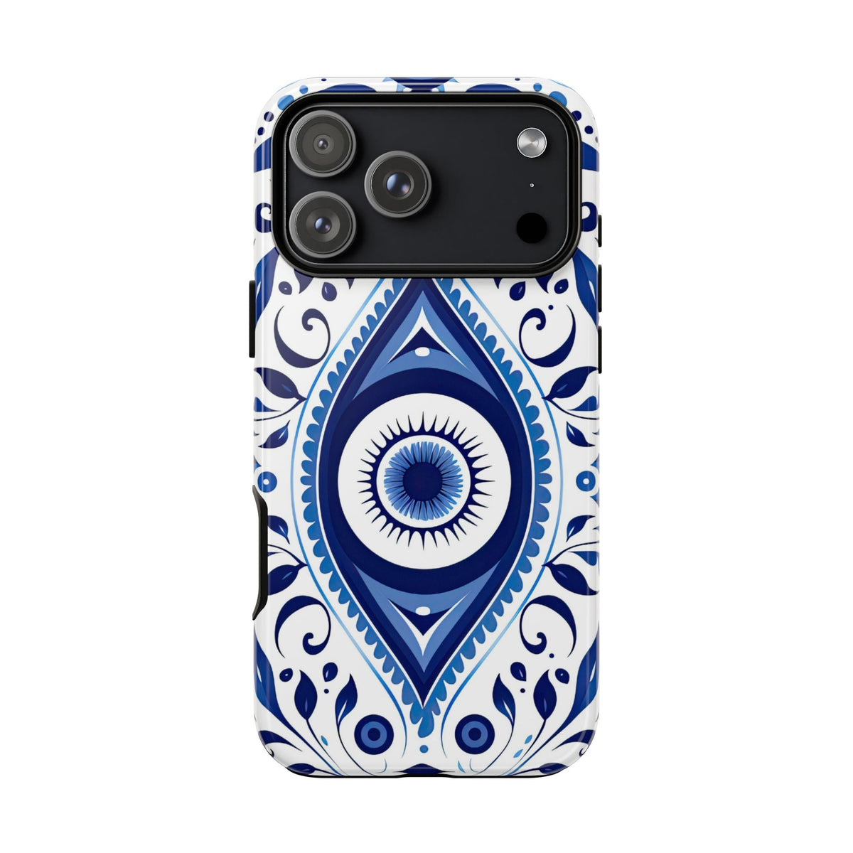 Blaues Nazar-Auge Robuste Handyhülle – Ornamentales Nazar-Design