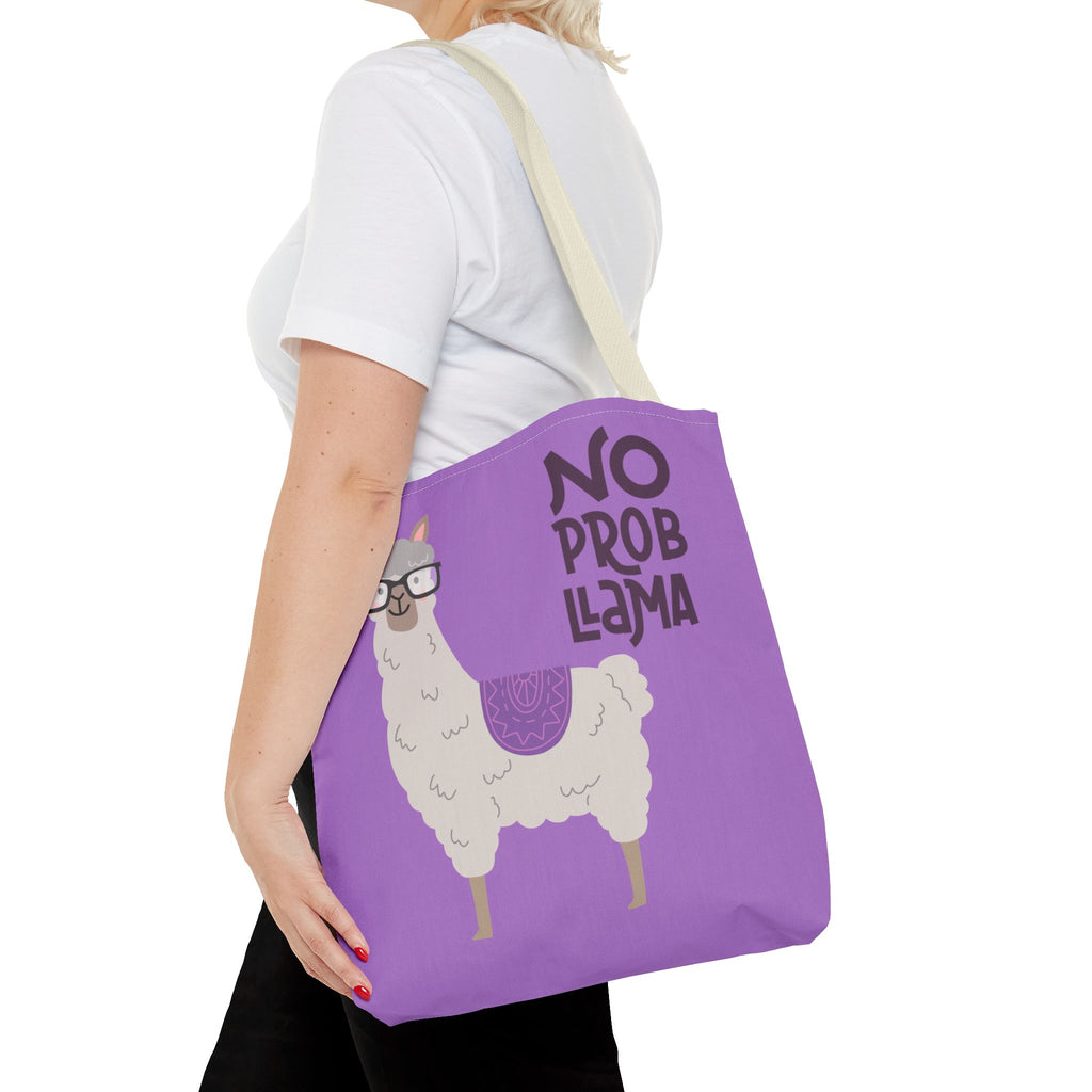 No Prob-Llama Stofftasche – Lustiges Alpaka mit Brille