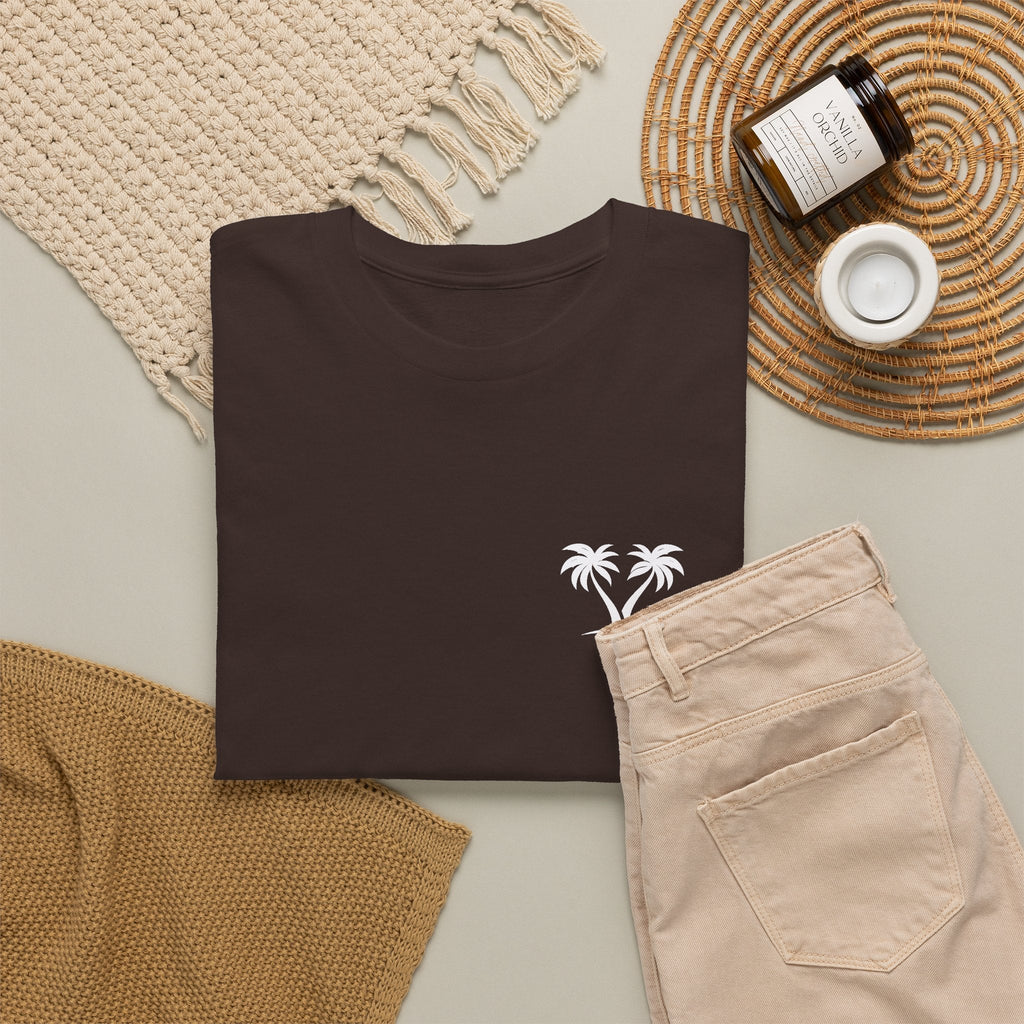 Minimal Palm Tree T-Shirt – Tropischer Strand Grafik-T-Shirt