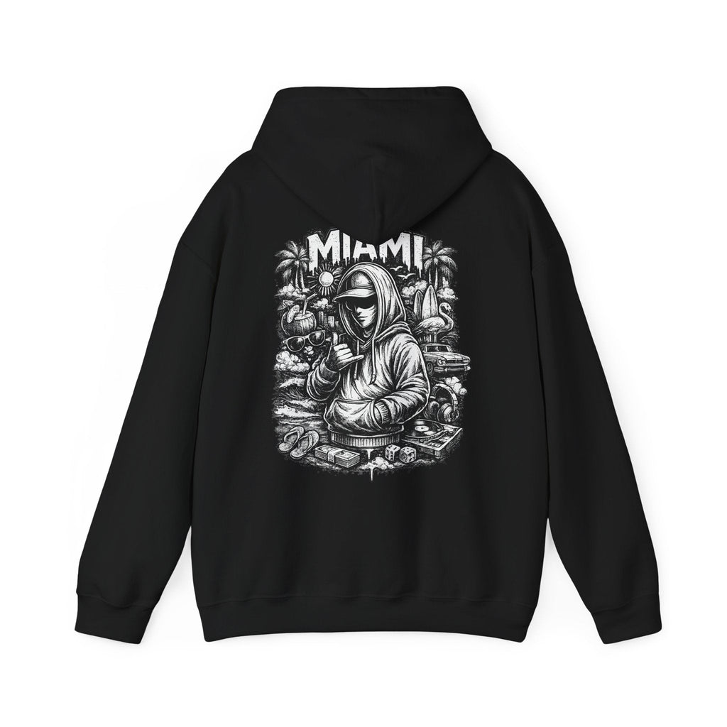 Miami Hoodie Streetwear Hoodie mit Grafik Urban Style Hoodie Hip Hop Hoodie Geschenk für Männer – Kalabula