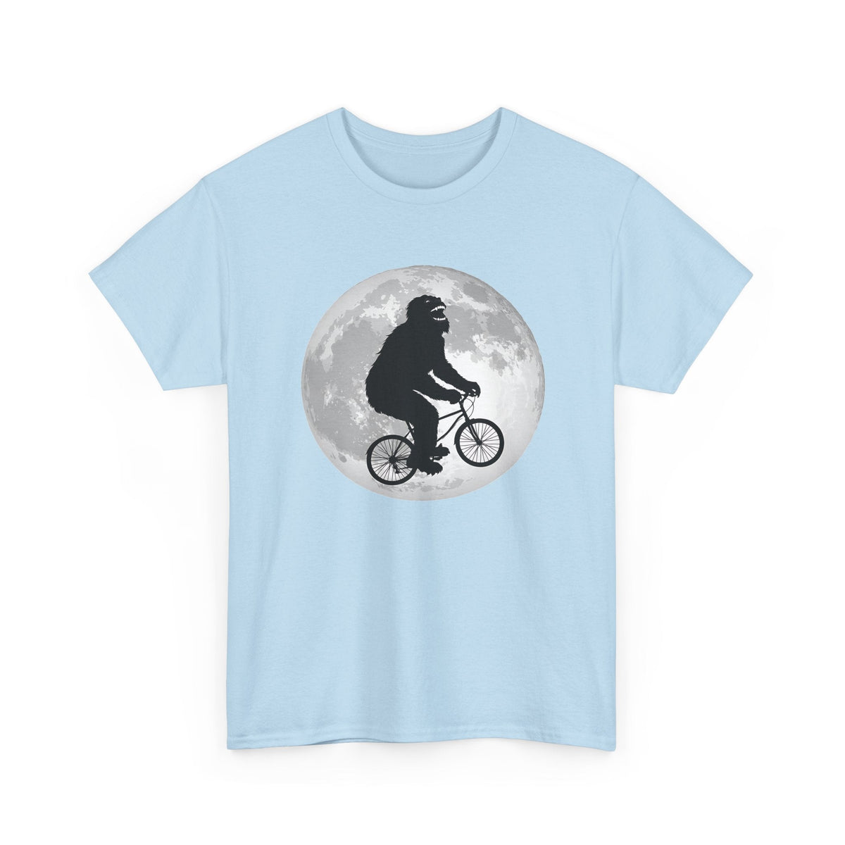 Bigfoot Bicycle T-Shirt – Mond & Natur-Abenteuer Grafik-T-Shirt