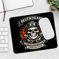 Deutschland Motorradfahrer Mousepad – Biker Totenkopf Design – Mousepad von Kalabula, 23,2 × 19,4 cm