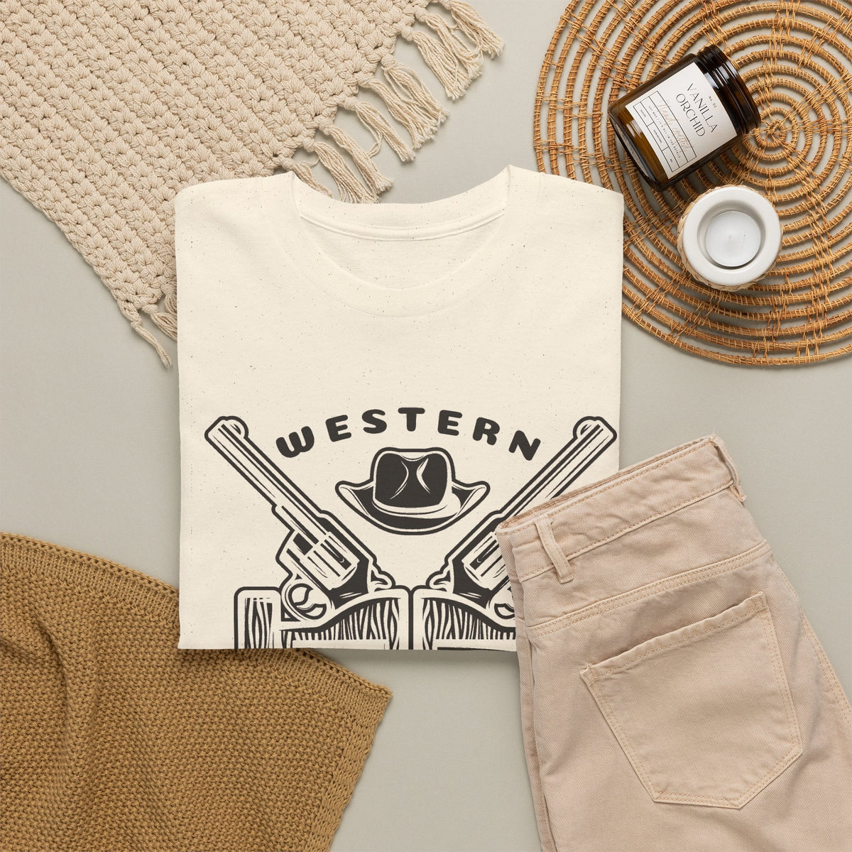 Vintage Cowboy T-Shirt – Western Saloon Retro Grafik-T-Shirt
