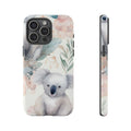 Süßer Koala Robuste Handyhülle – Botanisches Aquarell-Design
