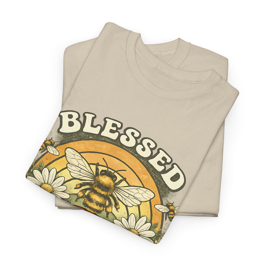Blessed Bee T-Shirt – Christlicher Glaube & Blumen-Biene Grafik-T-Shirt