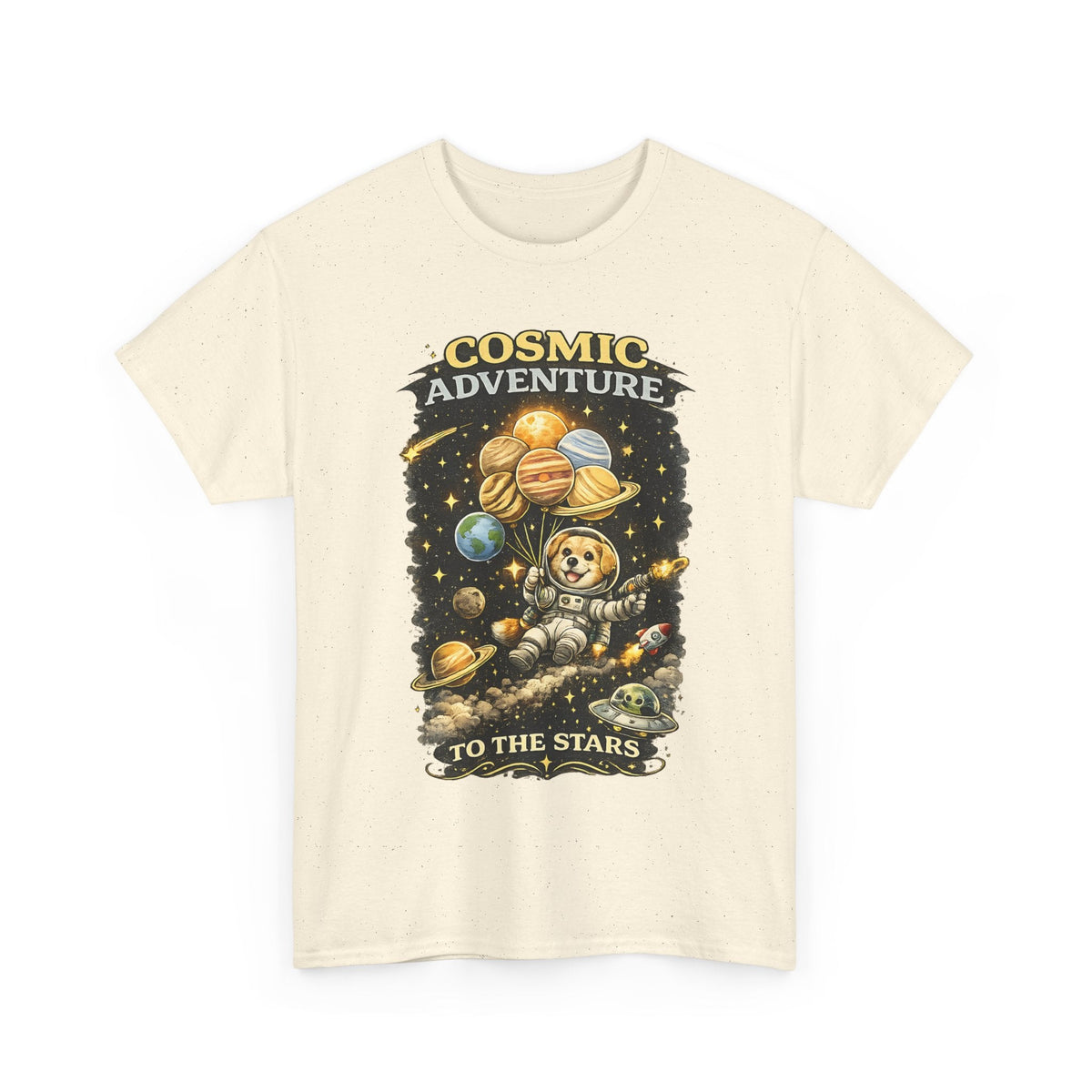 Astronaut Dog T-Shirt – Weltraum-Abenteuer Grafik-T-Shirt