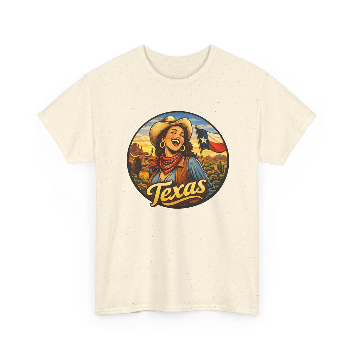 Texas Cowgirl T-Shirt – Vintage Western Texas Grafik-T-Shirt