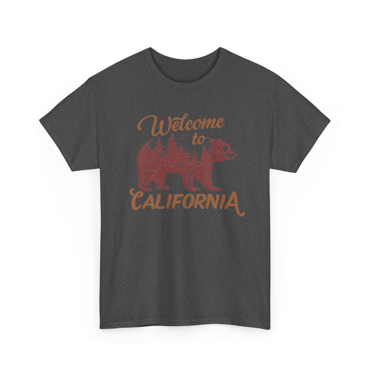 Welcome to California T-Shirt – Vintage Kalifornien-Bär Grafik-T-Shirt