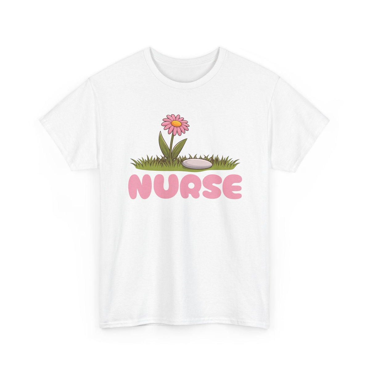 Nurse T-Shirt – Blumen & Pflege Grafik-T-Shirt