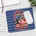Süß aber verrückt Mousepad – Lustige Katze mit Spruch – Mousepad von Kalabula, 23,2 × 19,4 cm