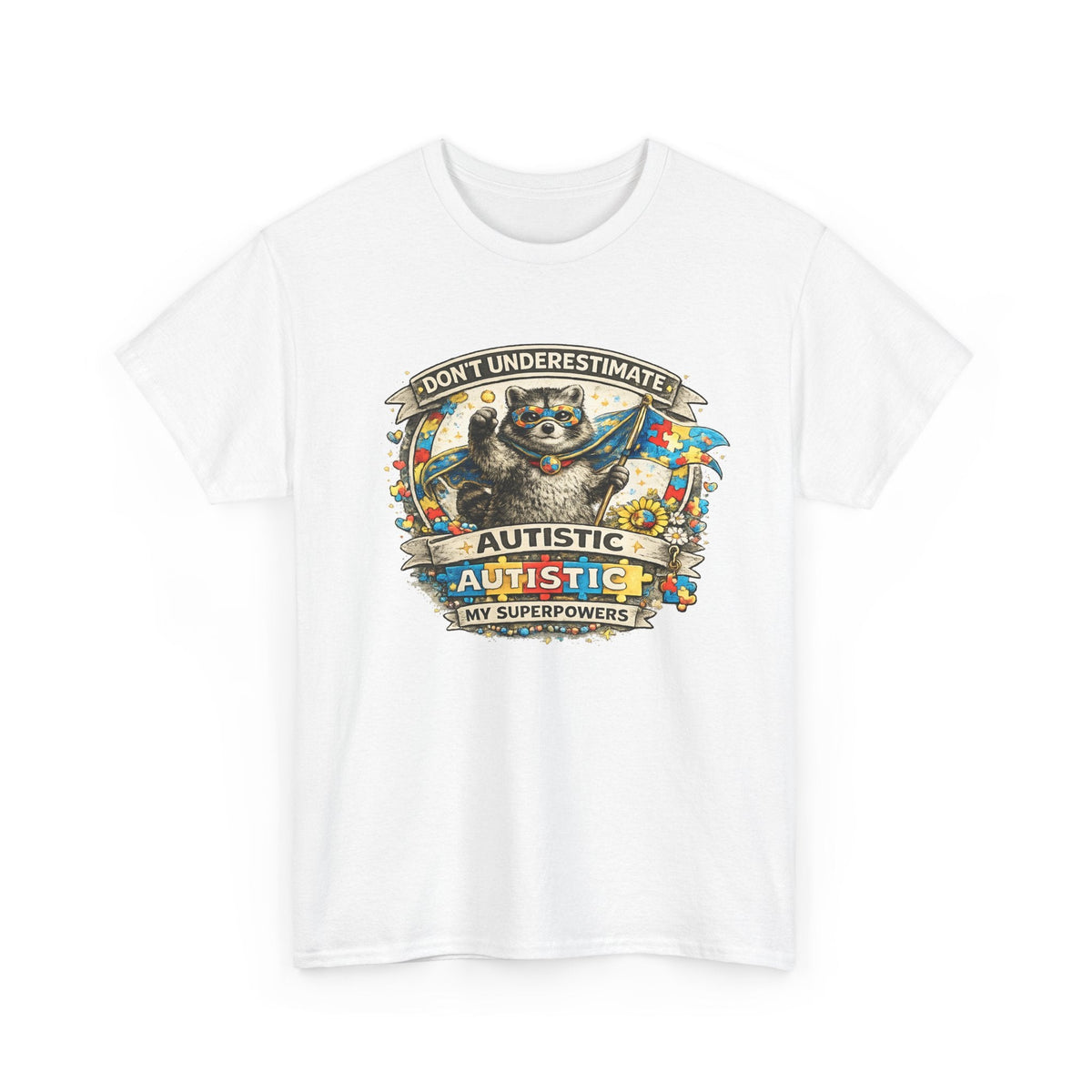 Autism Superpowers T-Shirt – „Unterschätze Autismus nicht“ Grafik-T-Shirt