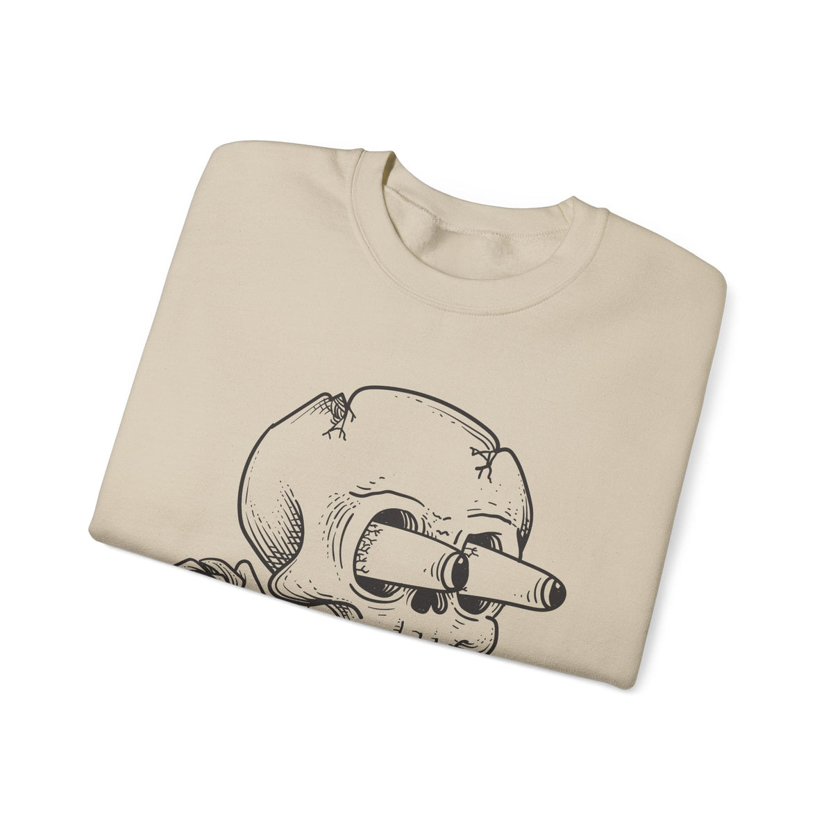 Totenkopf mit Rose Sweatshirt – Sweatshirt von Kalabula
