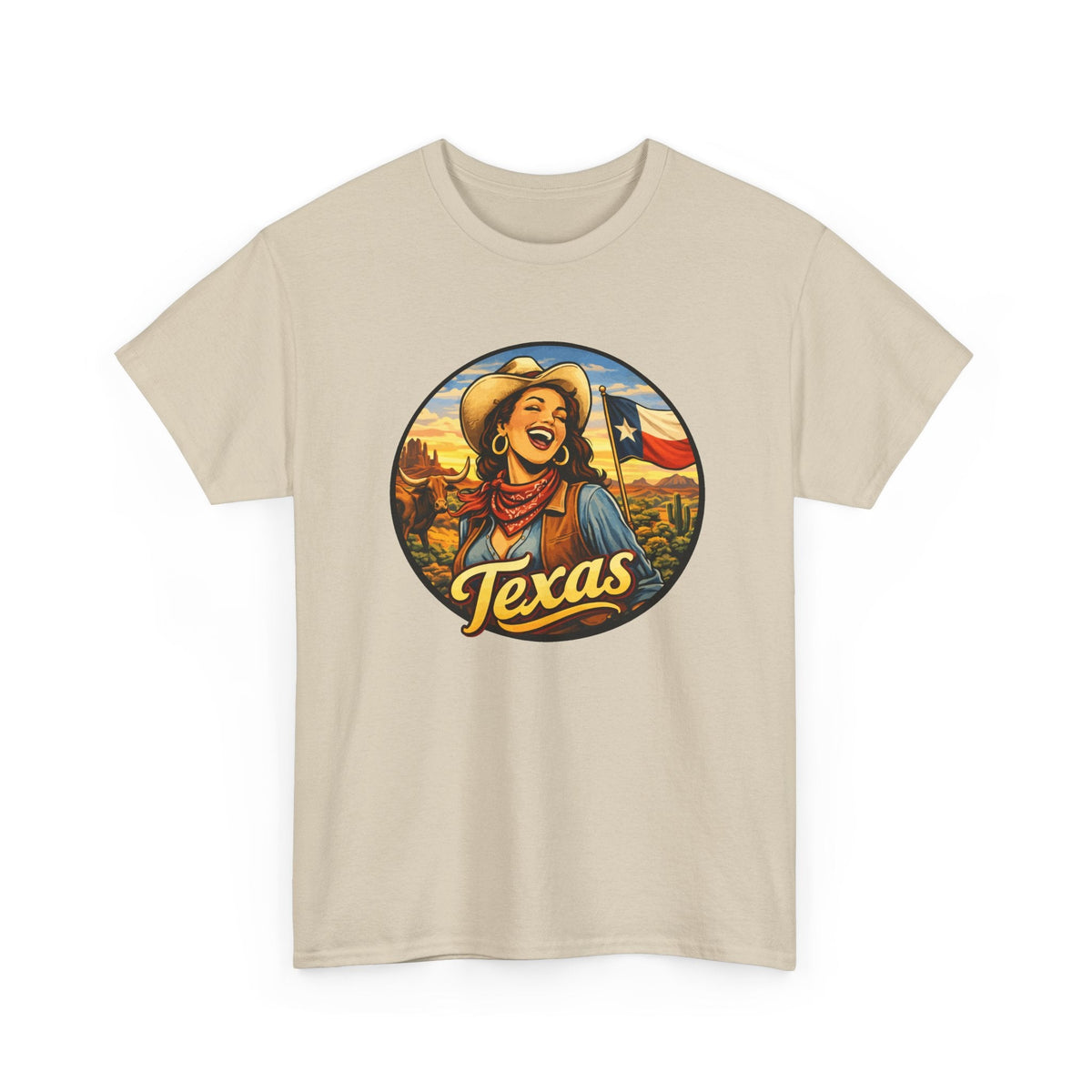 Texas Cowgirl T-Shirt – Vintage Western Texas Grafik-T-Shirt
