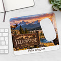 Personalisiertes Yellowstone Mousepad – Nationalpark mit Wunschname