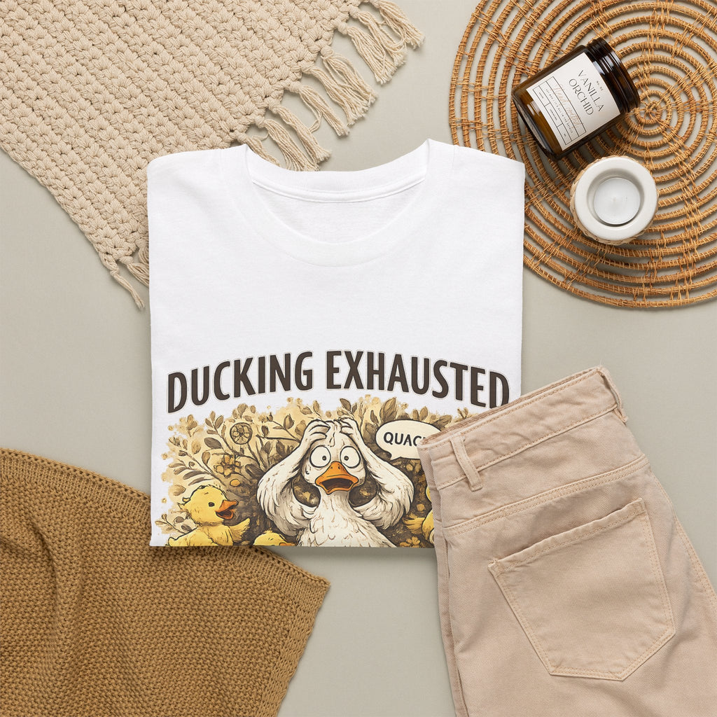 “Ducking Exhausted” T-Shirt – Lustige müde Mama Grafik-T-Shirt
