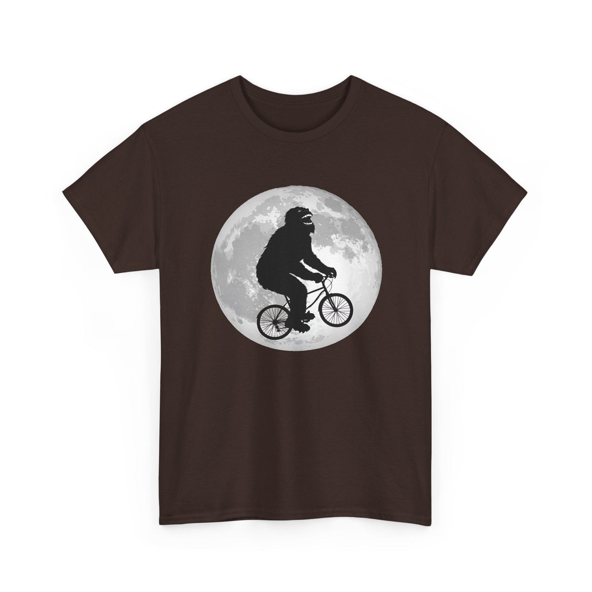 Bigfoot Bicycle T-Shirt – Mond & Natur-Abenteuer Grafik-T-Shirt