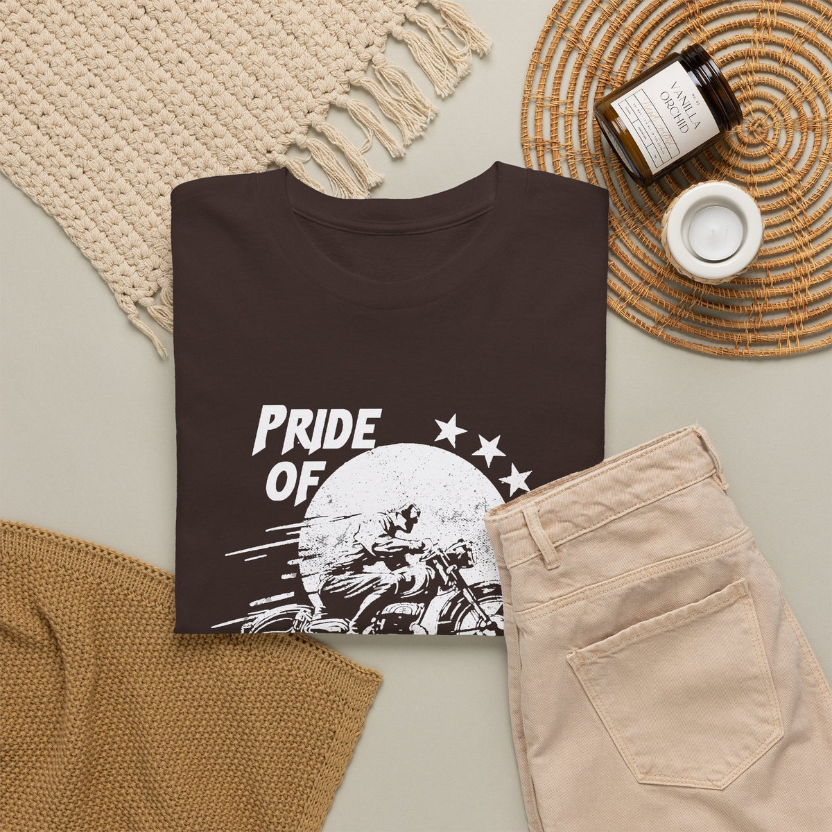 American Biker T-Shirt – American Road Vintage-Motorrad T-Shirt