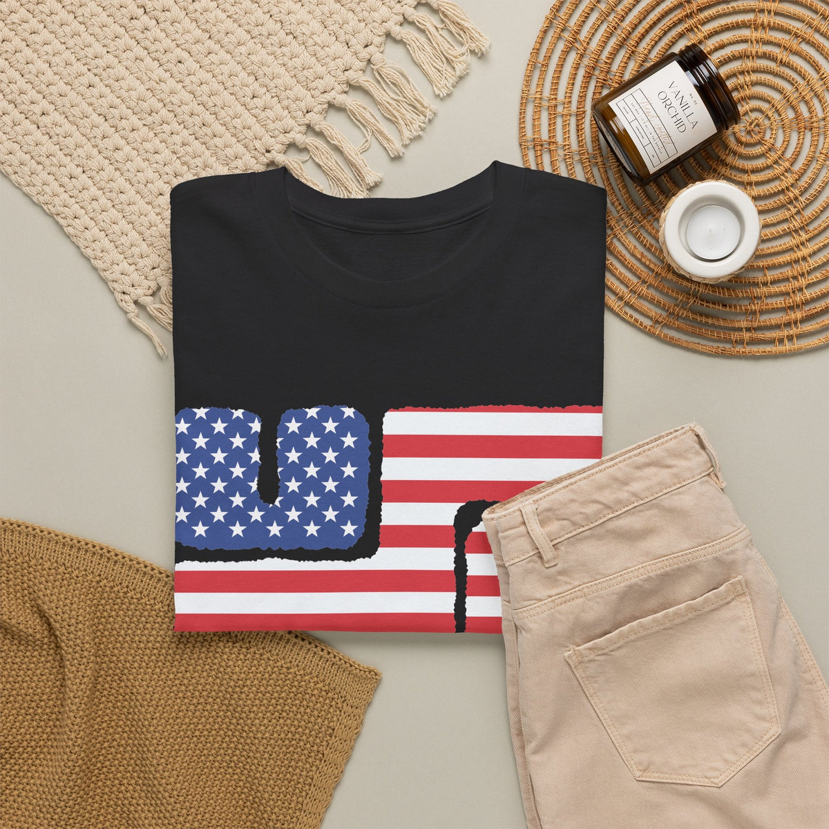 American Flag T-Shirt – USA Patriotisch Grafik-T-Shirt