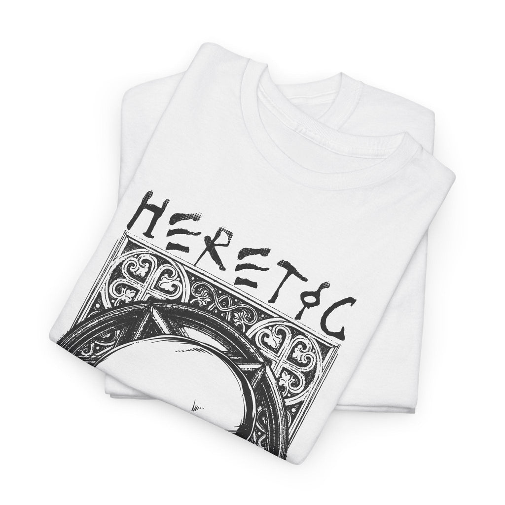Heretic Skull T-Shirt – Gothic Pentagramm Grafik-T-Shirt