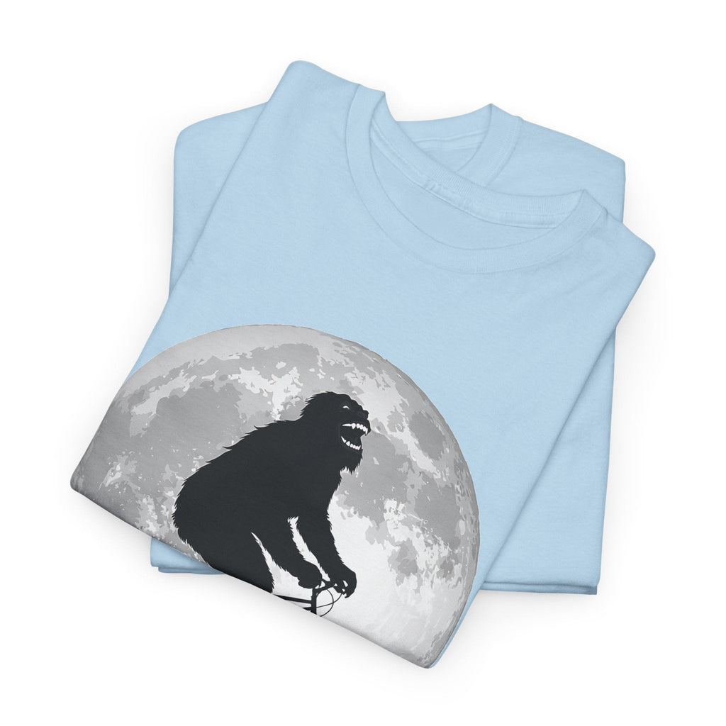 Bigfoot Bicycle T-Shirt – Mond & Natur-Abenteuer Grafik-T-Shirt