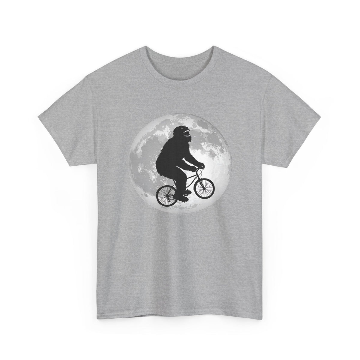 Bigfoot Bicycle T-Shirt – Mond & Natur-Abenteuer Grafik-T-Shirt