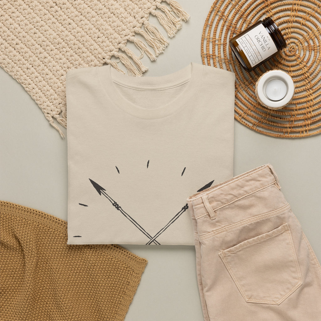 Crossed Arrows T-Shirt – Minimal Boho Outdoor & Abenteuer Grafik-T-Shirt