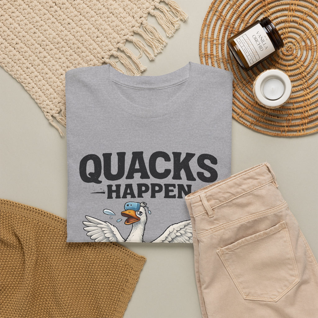 “Quacks Happen” Diabetes T-Shirt – Lustige Diabetes-Ente Grafik-T-Shirt