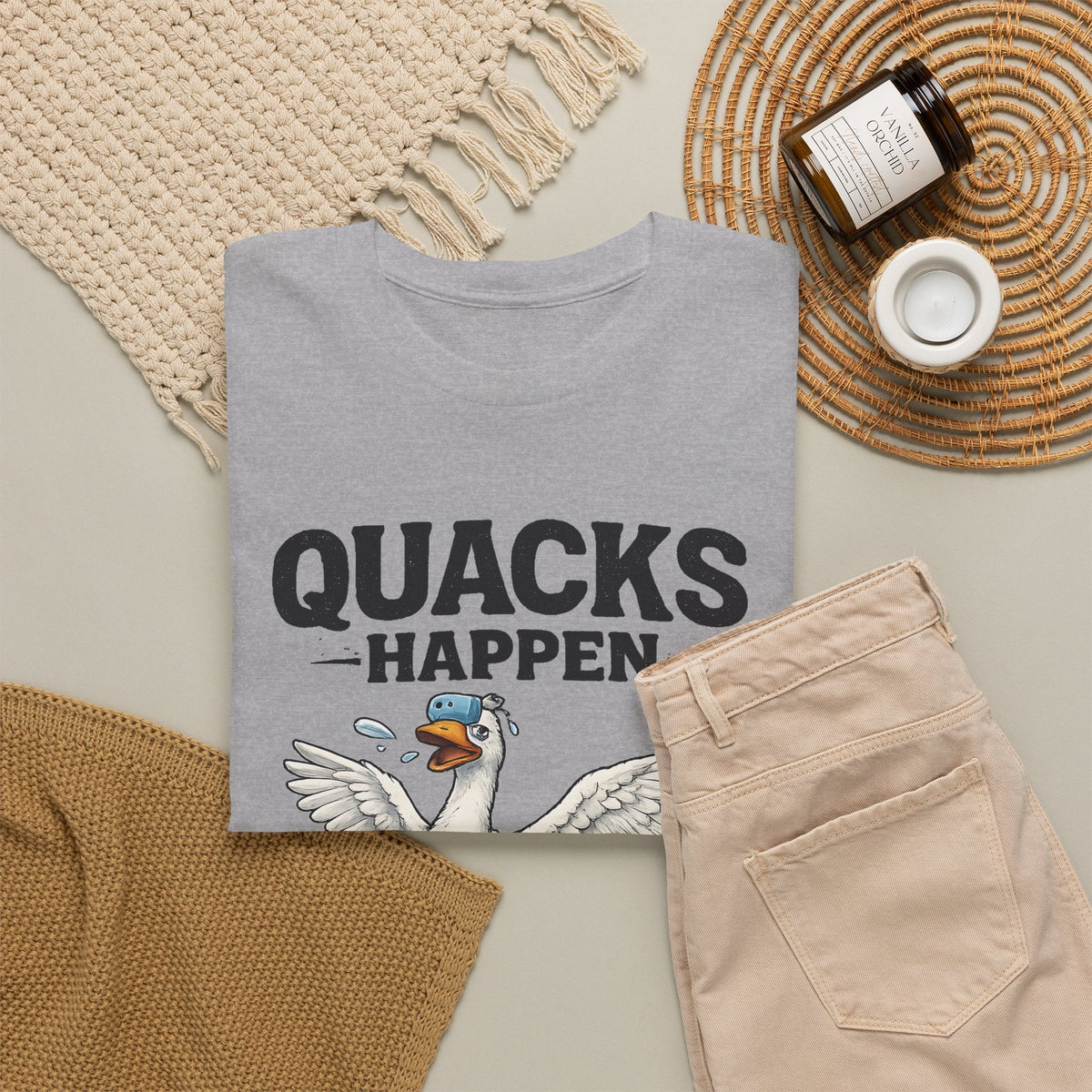 “Quacks Happen” Diabetes T-Shirt – Lustige Diabetes-Ente Grafik-T-Shirt