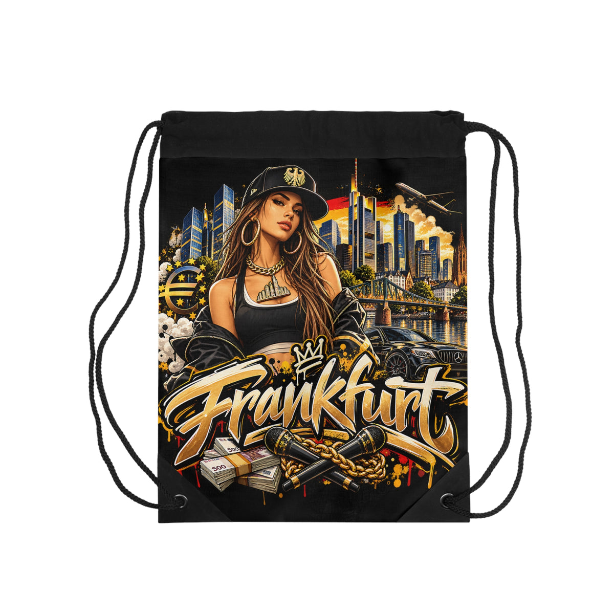Frankfurt Turnbeutel – Urbanes Streetwear-Stadtmotiv von Kalabula