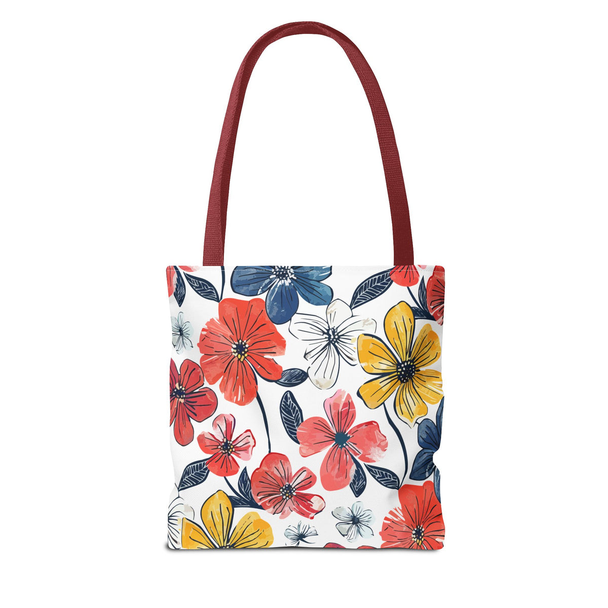 Bunte Blumen Stofftasche – Florales Sommer Design