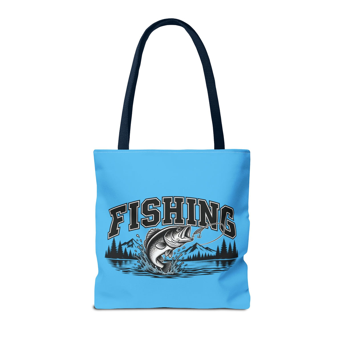 Angeln Stofftasche – Fishing Fisch & See Motiv