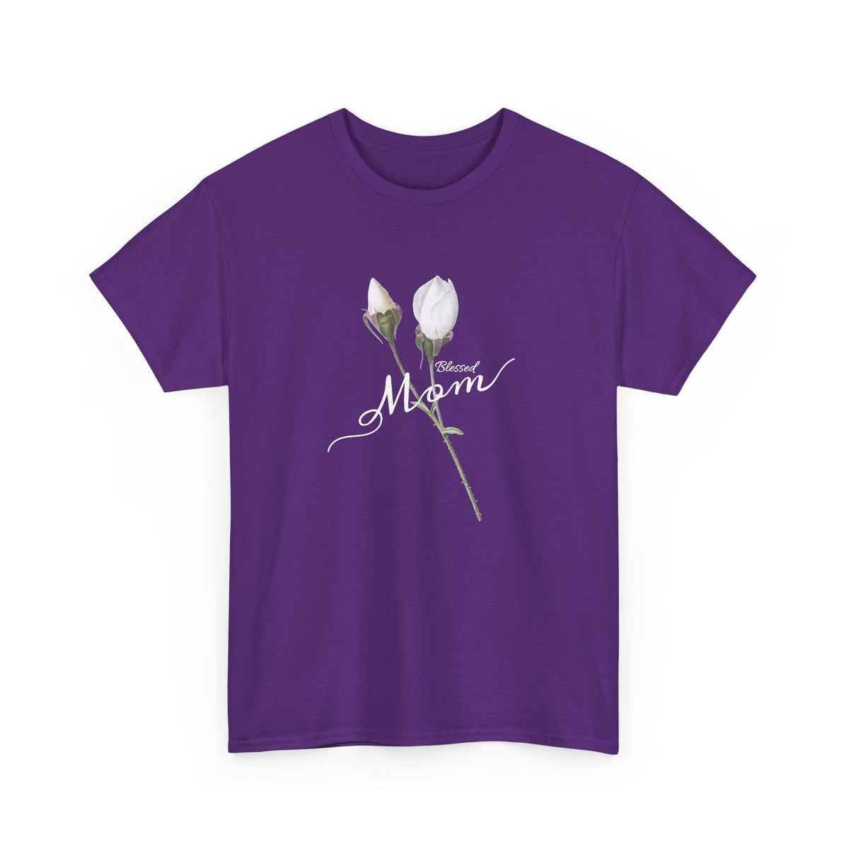 Mom Floral T-Shirt – Minimalistisches Damen-Baumwollshirt Grafik-T-Shirt