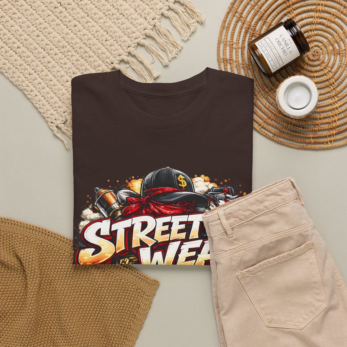 Urban Streetwear T-Shirt – Hip-Hop City Grafik-T-Shirt