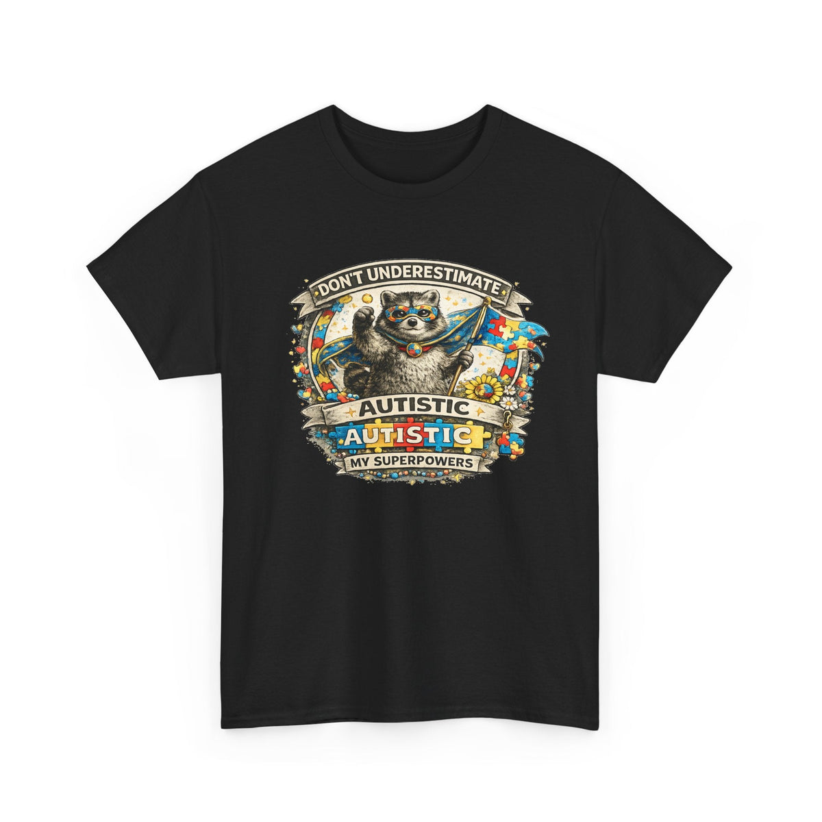 Autism Superpowers T-Shirt – „Unterschätze Autismus nicht“ Grafik-T-Shirt