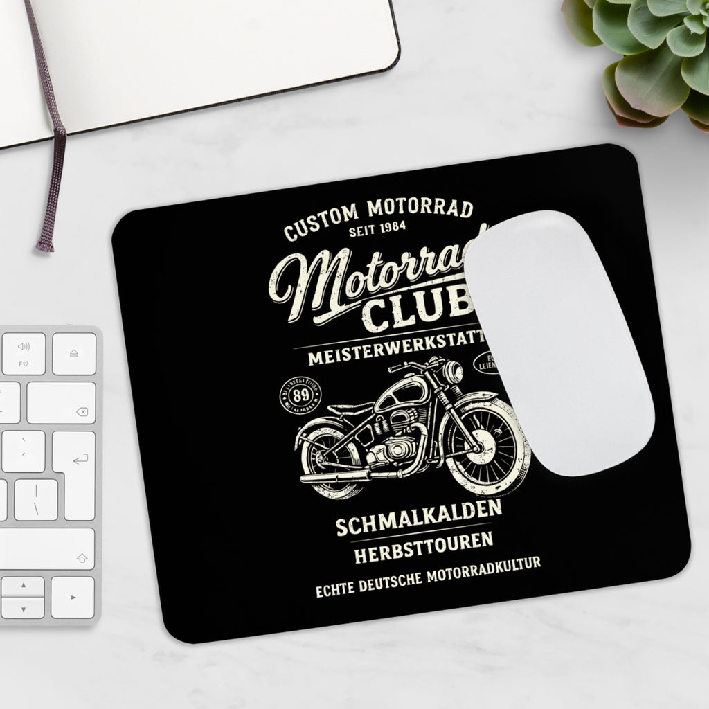 Schmalkalden Motorrad Mousepad – Motorradclub Retro Design – Mousepad von Kalabula, 23,2 × 19,4 cm