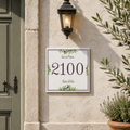 Personalisiertes Hausnummernschild Triest – mit Name P33