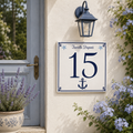 Personalisiertes Hausnummernschild – Maritimes Design P7