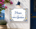 Personalisiertes Keramik-Hausschild 20×25 cm – Klassisch – Kalabula