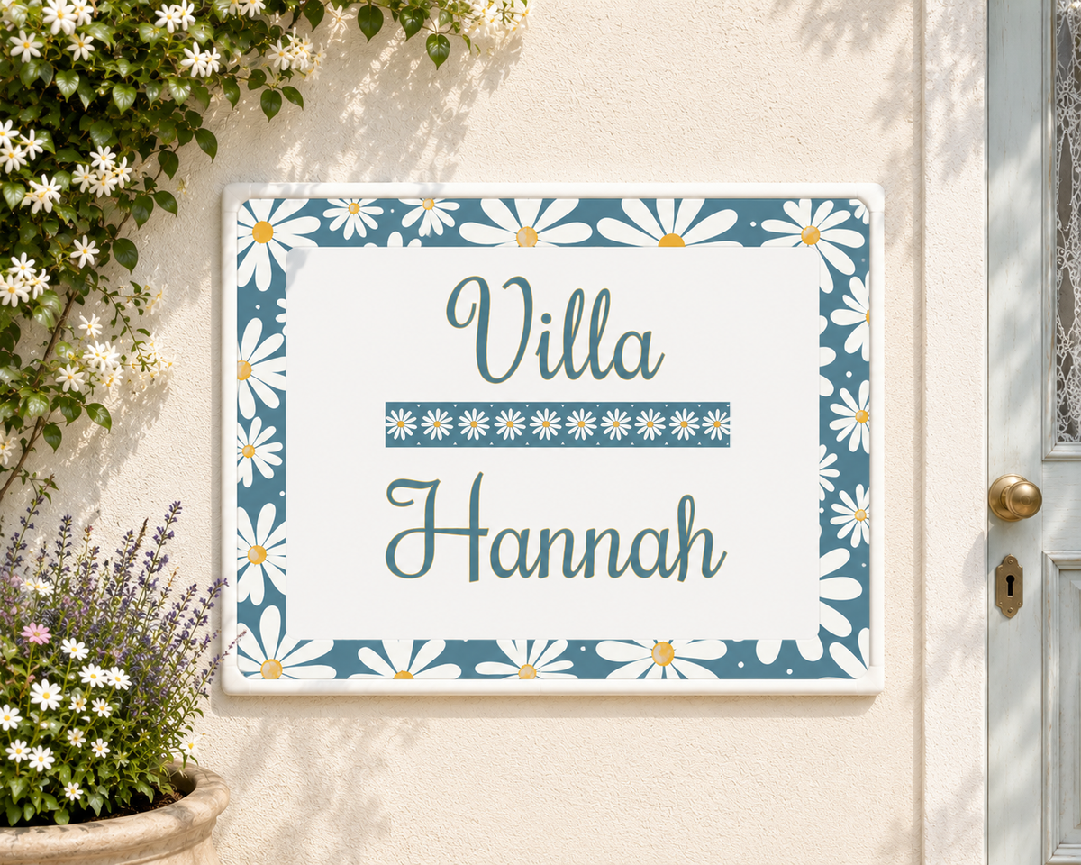 Personalisiertes Keramik-Hausschild 20×25 cm – Klassisch – Kalabula